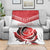 Custom England Rugby Blanket Red Rose Sporty Style