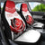 Custom England Rugby Car Seat Cover Red Rose Sporty Style - Wonder Print Shop