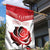 Custom England Rugby Garden Flag Red Rose Sporty Style - Wonder Print Shop