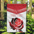 Custom England Rugby Garden Flag Red Rose Sporty Style - Wonder Print Shop