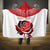 Custom England Rugby Hooded Blanket Red Rose Sporty Style