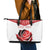 Custom England Rugby Leather Tote Bag Red Rose Sporty Style - Wonder Print Shop