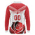 Custom England Rugby Long Sleeve Polo Shirt Red Rose Sporty Style - Wonder Print Shop