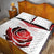 Custom England Rugby Quilt Bed Set Red Rose Sporty Style