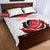 Custom England Rugby Quilt Bed Set Red Rose Sporty Style