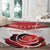 Custom England Rugby Round Carpet Red Rose Sporty Style