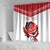 Custom England Rugby Shower Curtain Red Rose Sporty Style