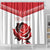 Custom England Rugby Shower Curtain Red Rose Sporty Style