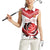 Custom England Rugby Women Sleeveless Polo Shirt Red Rose Sporty Style