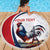 Personalized France Beach Blanket French Rooster With Eiffel Tower - Wonder Print Shop