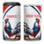 Personalized French 4 in 1 Can Cooler Tumbler Rooster With Eiffel Tower - Wonder Print Shop