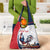 Personalized France Grocery Bag French Rooster With Eiffel Tower