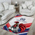 Custom French Football Area Rug France Rooster Mascot Come On Champions - Wonder Print Shop