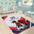 Custom French Football Area Rug France Rooster Mascot Come On Champions - Wonder Print Shop