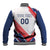 Custom French Football Baseball Jacket France Rooster Mascot Come On Champions - Wonder Print Shop