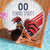 Custom French Football Beach Blanket France Rooster Mascot Come On Champions - Wonder Print Shop