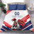 Custom French Football Bedding Set France Rooster Mascot Come On Champions - Wonder Print Shop