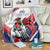 Custom French Football Blanket France Rooster Mascot Come On Champions