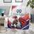 Custom French Football Blanket France Rooster Mascot Come On Champions