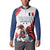 Custom French Football Button Sweatshirt France Rooster Mascot Come On Champions - Wonder Print Shop