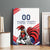 Custom French Football Canvas Wall Art France Rooster Mascot Come On Champions - Wonder Print Shop