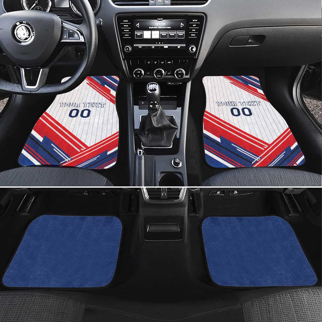 Custom French Football Car Mats France Rooster Mascot Come On Champions - Wonder Print Shop