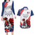 Custom French Football Couples Matching Long Sleeve Bodycon Dress and Hawaiian Shirt France Rooster Mascot Come On Champions - Wonder Print Shop