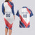 Custom French Football Couples Matching Long Sleeve Bodycon Dress and Hawaiian Shirt France Rooster Mascot Come On Champions - Wonder Print Shop