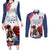 Custom French Football Couples Matching Long Sleeve Bodycon Dress and Long Sleeve Button Shirt France Rooster Mascot Come On Champions - Wonder Print Shop