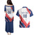 Custom French Football Couples Matching Puletasi and Hawaiian Shirt France Rooster Mascot Come On Champions - Wonder Print Shop