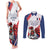 Custom French Football Couples Matching Tank Maxi Dress and Long Sleeve Button Shirt France Rooster Mascot Come On Champions - Wonder Print Shop