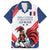 Custom French Football Family Matching Long Sleeve Bodycon Dress and Hawaiian Shirt France Rooster Mascot Come On Champions - Wonder Print Shop