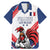 Custom French Football Family Matching Mermaid Dress and Hawaiian Shirt France Rooster Mascot Come On Champions - Wonder Print Shop