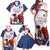 Custom French Football Family Matching Off Shoulder Maxi Dress and Hawaiian Shirt France Rooster Mascot Come On Champions - Wonder Print Shop