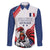 Custom French Football Family Matching Puletasi and Hawaiian Shirt France Rooster Mascot Come On Champions - Wonder Print Shop