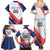 Custom French Football Family Matching Summer Maxi Dress and Hawaiian Shirt France Rooster Mascot Come On Champions - Wonder Print Shop