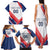 Custom French Football Family Matching Tank Maxi Dress and Hawaiian Shirt France Rooster Mascot Come On Champions - Wonder Print Shop