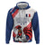 Custom French Football Hoodie France Rooster Mascot Come On Champions - Wonder Print Shop