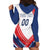 Custom French Football Hoodie Dress France Rooster Mascot Come On Champions - Wonder Print Shop