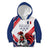 Custom French Football Kid Hoodie France Rooster Mascot Come On Champions - Wonder Print Shop