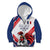 Custom French Football Kid Hoodie France Rooster Mascot Come On Champions - Wonder Print Shop