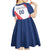 Custom French Football Kid Short Sleeve Dress France Rooster Mascot Come On Champions - Wonder Print Shop