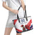 Custom French Football Leather Tote Bag France Rooster Mascot Come On Champions - Wonder Print Shop