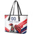 Custom French Football Leather Tote Bag France Rooster Mascot Come On Champions - Wonder Print Shop