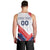 Custom French Football Men Tank Top France Rooster Mascot Come On Champions