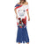 Custom French Football Mermaid Dress France Rooster Mascot Come On Champions - Wonder Print Shop