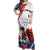 Custom French Football Off Shoulder Maxi Dress France Rooster Mascot Come On Champions - Wonder Print Shop