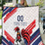 Custom French Football Quilt France Rooster Mascot Come On Champions - Wonder Print Shop