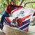 Custom French Football Quilt France Rooster Mascot Come On Champions - Wonder Print Shop