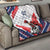 Custom French Football Quilt France Rooster Mascot Come On Champions - Wonder Print Shop